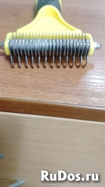 Двусторонняя щетка для собак и кошек из стали изображение 3