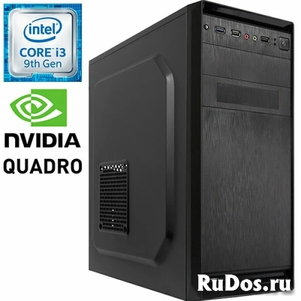 Графическая станция PRO-0290384 Intel Core i3-9100F 3600МГц, Intel H310, 16Гб DDR4 2400МГц, SSD 480Гб, HDD 2Тб, NVIDIA Quadro P2000 5Гб, 500Вт, Midi-Tower фото