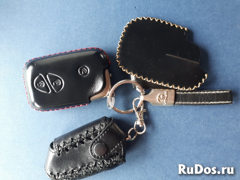 Кожаный чехол на ключ lexus, toyota, mercedes, mazda изображение 4