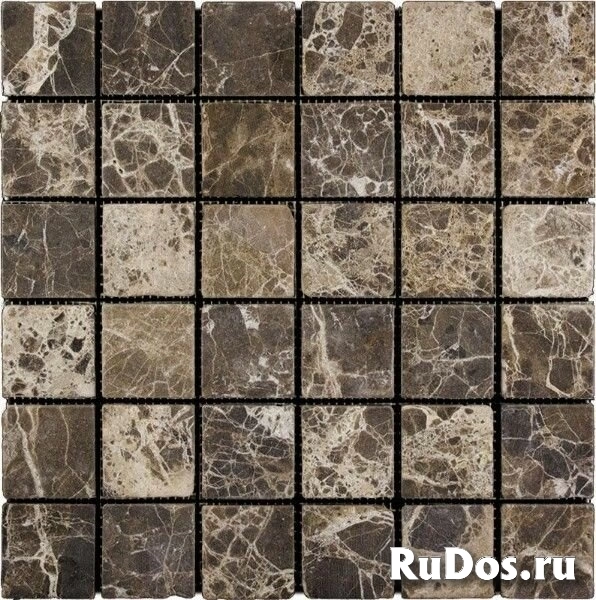 NATURAL Мозаика из мрамора M022-48T (Emperador Dark) 30,5x30,5 фото