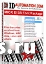 IDAutomation MICR E13B Fonts Single Developer License Арт. фото