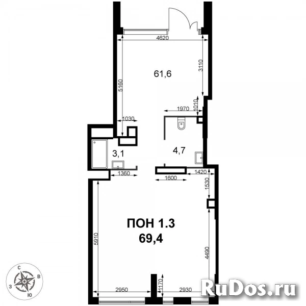 Продам коммерческую недвижимость 69.4 м2 изображение 3