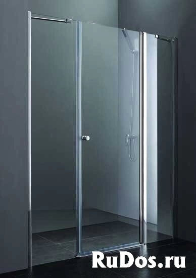 Душевая дверь Cezares Elena-W-B-13-90-60/30-C-Cr (L/R) с двумя фиксированными стеклами (левая/правая) стекло прозрачное/профиль хром глянцевый фото