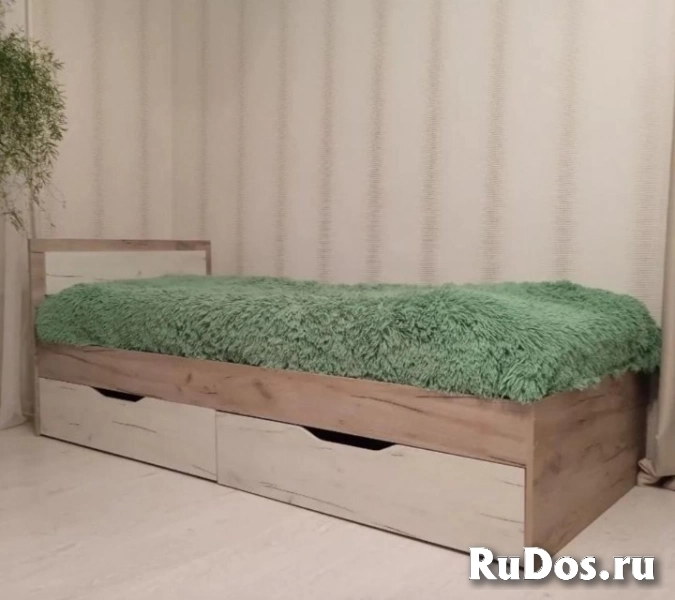 Кровать двуспальная с ящиками и матрасом люкс изображение 4