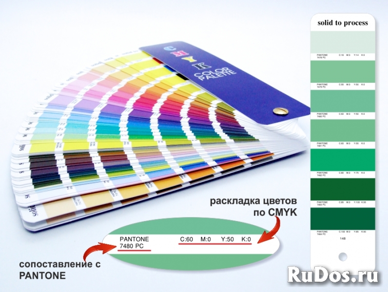 Цветовой Веер CMYK-to-PC (PANTONE Color Bridge) изображение 3