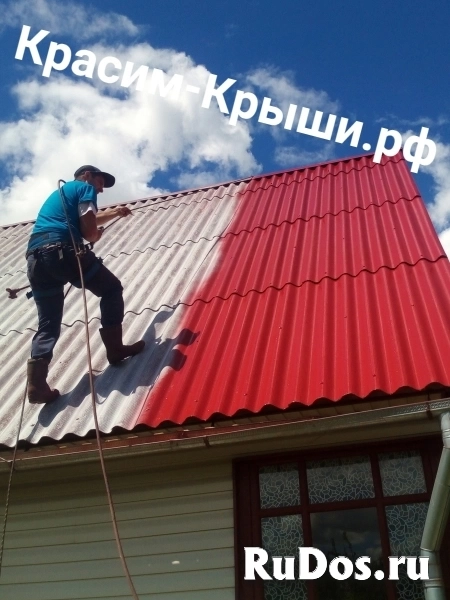 Покраска крыши дома в Можайске Покраска крыши дома в Можайске фото