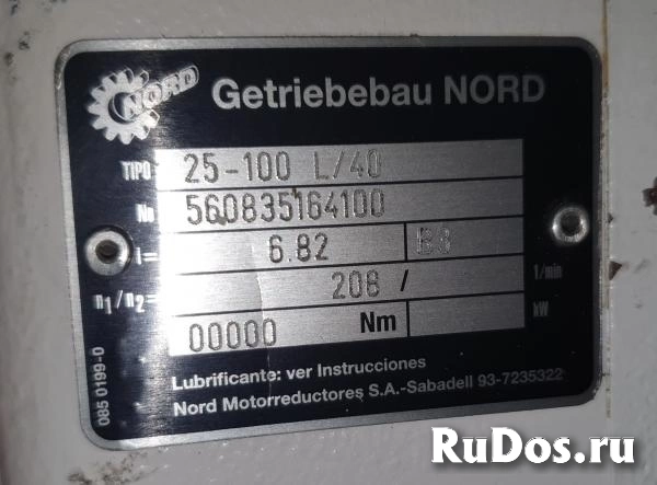 Мотор-редуктор NORD 25-100L/40 электродвигатель 3.0кВт 1415об/мин изображение 3
