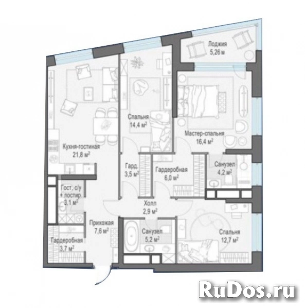 Продам 3 комнатную квартиру 102.7 м2 изображение 4