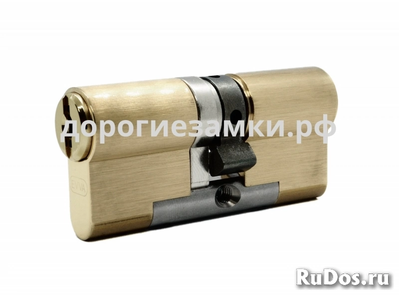 Цилиндр EVVA MCS ключ-ключ (размер 46x66 мм) - Латунь фото
