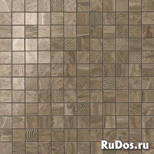 Керамогранит Atlas Concorde Supernova Marble мозаика Woodstone Taupe 30,5x30,5 фото