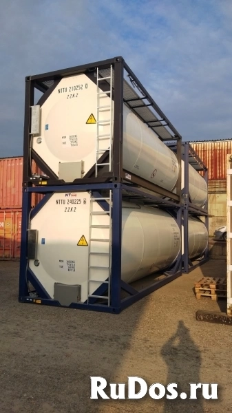 Танк-контейнер объём 18м3 тип Т11, для перевозки бензола. Танк-контейнер объём 18м3 тип Т11, для перевозки бензола. фото