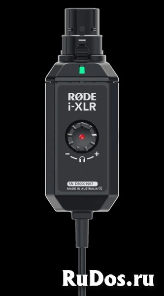 RODE i-XLR цифровой XLR интерфейс для iOS устройств. Совместим со всеми динамическими и конденсаторными с питанием от батареи микрофонами фото