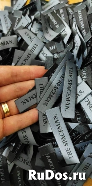 Жаккардовые лейблы/бирки/этикетки для одежды на заказ из Турции изображение 3