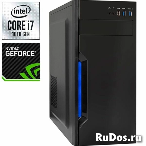 Компьютер PRO-2029516 Intel Core i7-10700 2900МГц, Intel H410, 16Гб DDR4 2666МГц, SSD 240Гб, HDD 4Тб, NVIDIA GeForce GTX 1650 4Гб, 500Вт, Midi-Tower фото