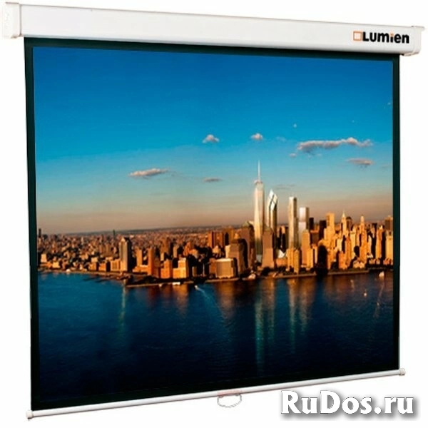 Экран Lumien 305x305см Master Picture LMP-100107 1:1 настенно-потолочный рулонный фото