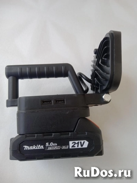 Фонарь светодиодный, мощный, с раздачей через 2 USB изображение 3