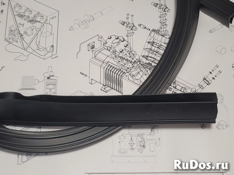 Внутренний уплотнитель двери рефконтейнера (П-образный) 2,5м изображение 4