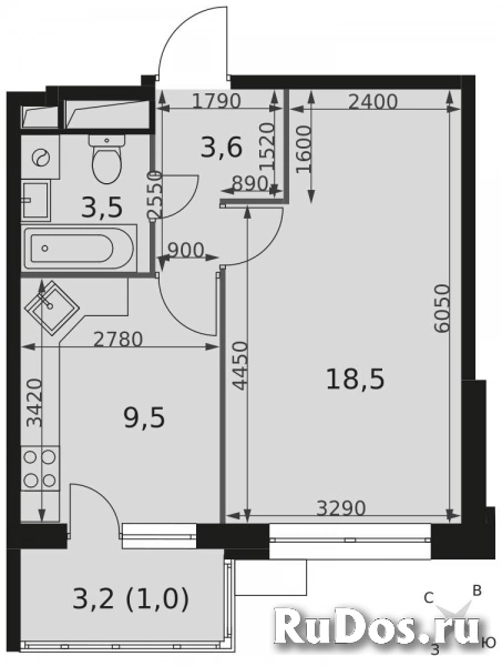 Продам 1 комнатную квартиру 36 м2 фото