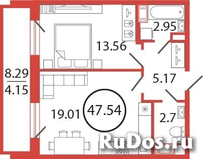 Продам 1 комнатную квартиру 47 м2 фото