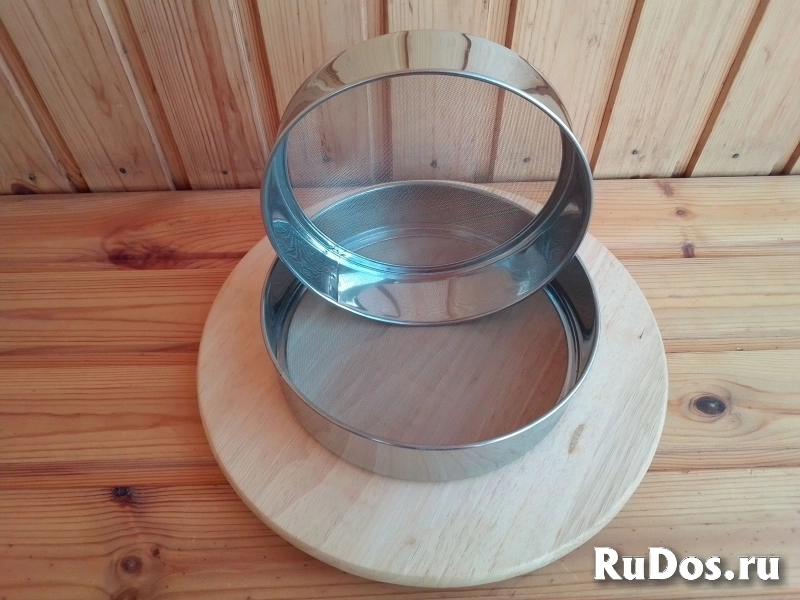 Сито для муки нержавейка 17 - 19 см. изображение 3