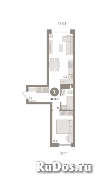 Продам 1 комнатную квартиру 46 м2 фото