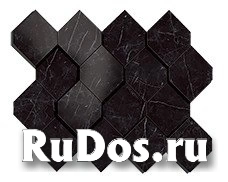 Atlas Concorde Marvel Nero Marquina Mosaico Esagono 3D керамогранит (35,3 x 28,2 см) (AS4B) фото