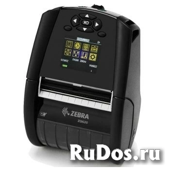 Мобильный термопринтер этикеток Zebra ZQ620, 203 dpi, 79 мм, 115 мм/с, Bluetooth, USB (zq62-aufae11-00) фото