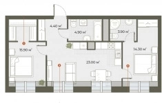 Продам 2 комнатную квартиру 66.4 м2 в объявлении 10 фото Продам 2 комнатную квартиру 66.4 м2 картинка из объявления