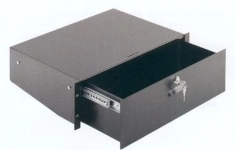 EuroMet EU/R-CA3 04582 Выдвижной рэковый ящик с замком, 3U, сталь черного цвета картинка из объявления