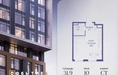 Продам 1 комнатную квартиру 31.9 м2 в объявлении 10 фото Продам 1 комнатную квартиру 31.9 м2 картинка из объявления