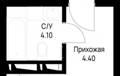 Продам 1 комнатную квартиру 32.45 м2 картинка из объявления