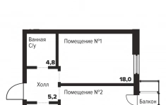 Продам 1 комнатную квартиру 45 м2 картинка из объявления