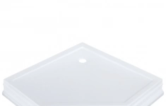 Migliore: DIADEMA Поддон душевой, пятиугольный 105x105хH16 см, стеклокомпозит, декор, Белый/декор бронза, 24584 картинка из объявления