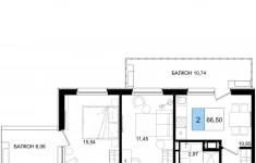 Продам 2 комнатную квартиру 66 м2 в объявлении 10 фото Продам 2 комнатную квартиру 66 м2 картинка из объявления