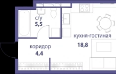 Продам 1 комнатную квартиру 28 м2 картинка из объявления