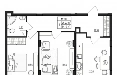 Продам 2 комнатную квартиру 54.13 м2 в объявлении 10 фото Продам 2 комнатную квартиру 54.13 м2 картинка из объявления