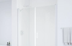 Душевая дверь в нишу Vegas Glass EP-F-2 170 01 01 R профиль белый, стекло прозрачное картинка из объявления