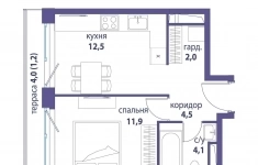 Продам 1 комнатную квартиру 36 м2 картинка из объявления