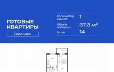 Продам 1 комнатную квартиру 37 м2 картинка из объявления