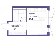 Продам 1 комнатную квартиру 24 м2 картинка из объявления