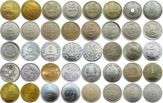 Монеты азиатских стран картинка из объявления