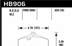 Колодки тормозные HB906B.634 HAWK HPS 5.0 задн PORSCHE 718 Cayman, Boxter; 997 3,6 05-09; 996 97-05 картинка из объявления