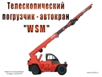 Телескопический вилочный погрузчик (автокран) «WSM» картинка из объявления