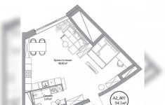 Продам 1 комнатную квартиру 54 м2 в объявлении 5 фото Продам 1 комнатную квартиру 54 м2 картинка из объявления