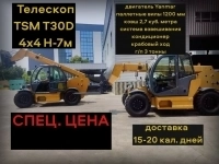 Телескопический погрузчик TSM T30D 4х4 H-6,5 м (Двигатель Yanmar) картинка из объявления