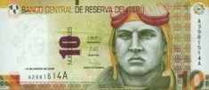 Банкнота Перу 10 новых солей 2009 года картинка из объявления