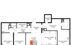 Продам 4 комнатную квартиру 129 м2 картинка из объявления