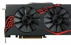 Видеокарта ASUS Radeon RX 570 1256MHz PCI-E 3.0 4096MB 7000MHz 256 bit DVI HDMI HDCP Expedition OC картинка из объявления