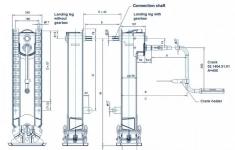 Опорное устройство с редуктором (стопа S) высота М-800мм 0237103301-K картинка из объявления