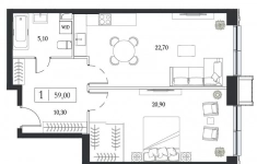 Продам 2 комнатную квартиру 59 м2 картинка из объявления